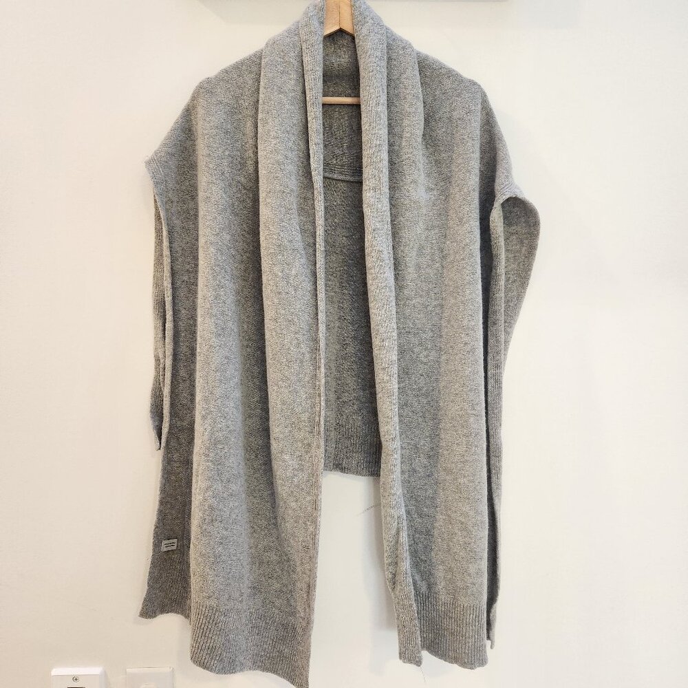 Cashmere 100 knit coat shawl cape cardigan
